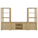 Laurelton 3-piece Entertainment Center TV Stand Light Oak