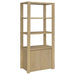 Laurelton 3-shelf Media Tower Tall Pier Cabinet Light Oak