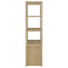 Laurelton 3-shelf Media Tower Tall Pier Cabinet Light Oak