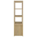 Laurelton 3-shelf Media Tower Tall Pier Cabinet Light Oak