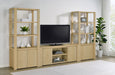 Laurelton 3-shelf Media Tower Tall Pier Cabinet Light Oak