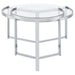 Delia 2-Piece Round Glass Top Nesting Coffee Table Chrome