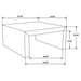 Odilia Square Solid Wood Coffee Table Auburn