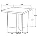 Andando Square Solid Wood End Table Mango Brown