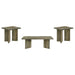 Andando 3-piece Coffee and End Table Set Mango Brown