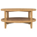 Camillo Round Solid Wood Coffee Table Maple Brown