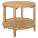 Camillo 3-piece Round Coffee and End Table Set Maple