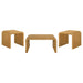 Cahya 3-piece Rattan Coffee and End Table Set Natural