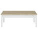Stacie 3-piece Coffee Table Set Distressed Pine and White