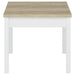 Stacie 3-piece Coffee Table Set Distressed Pine and White