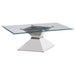 Jenny 2-piece Rectangular Coffee and End Table Set Chrome