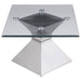 Jenny 2-piece Rectangular Coffee and End Table Set Chrome