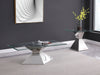 Jenny 2-piece Rectangular Coffee and End Table Set Chrome