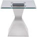 Jenny 3-piece Rectangular Coffee and End Table Set Chrome