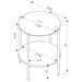 Jonelle 3-piece Round Coffee and End Table Set Gold