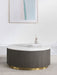 Jason Round White Marble Top Coffee Table Charcoal