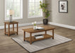Payne 2-piece Coffee and End Table Set Distressed Brown