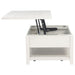 Payne 48-inch Mobile Lift Top Coffee Table Distressed White