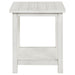Payne Wood End Table with Shelf Distressed White