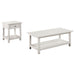 Payne 2-piece Coffee and 1-drawer End Table Set White
