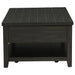 Payne 48-inch Mobile Lift Top Coffee Table Distressed Java