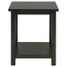 Payne Wood End Table with Shelf Distressed Java