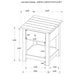 Payne 2-piece Coffee and 1-drawer End Table Set Java