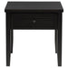 Concord 1-drawer Square End Table Distressed Java