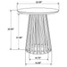 Touhy Round Solid Wood End Side Table Natural Mango