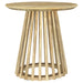 Touhy 2-piece Round Coffee and End Table Set Natural Mango
