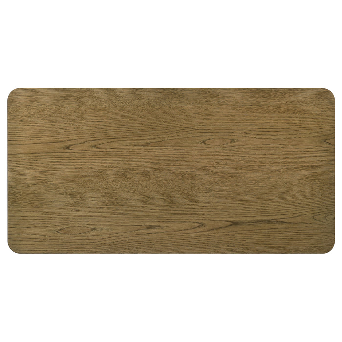 Castlewood Engineered Wood Cocktail Coffee Table Brown Oak