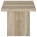 Devar Square Engineered Wood End Table Distressed Pine