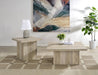 Devar 2-piece Square Coffee End Table Set Distressed Pine
