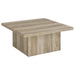 Devar 3-piece Square Coffee End Table Set Distressed Pine