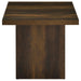 Devar 2-piece Square Coffee and End Table Set Dark Pine