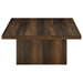 Devar 2-piece Square Coffee and End Table Set Dark Pine