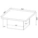 Devar 2-piece Square Coffee End Table Set White High Gloss
