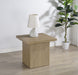 Devar Square Engineered Wood Side End Table Latte