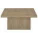 Devar 3-piece Square Cocktail Coffee End Table Set Latte