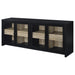 Denison 79-inch 4-door TV Stand Media Console Black
