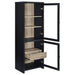 Denison 3-piece Entertainment Center 79-inch TV Stand Black