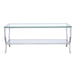 Saide Rectangular Glass Top Coffee Table Chrome