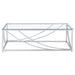 Lille Rectangular Glass Top Coffee Table Chrome