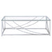 Lille 2-piece Glass Top Coffee And End Table Set Chrome