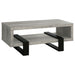 Dinard Engineered Wood Cocktail Coffee Table Grey Driftwood