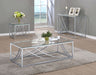 Lille Glass Top Entryway Console Table Accents Chrome