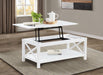 Skyview 44-inch Rectangular Lift Top Coffee Table White