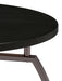 Dacre Round Engineered Wood Top Side End Table Dark Charcoal