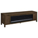 Carey 79-inch TV Stand Fireplace Media Console Dark Pine