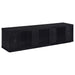 Deiter 79-inch TV Stand Fireplace Media Console Black